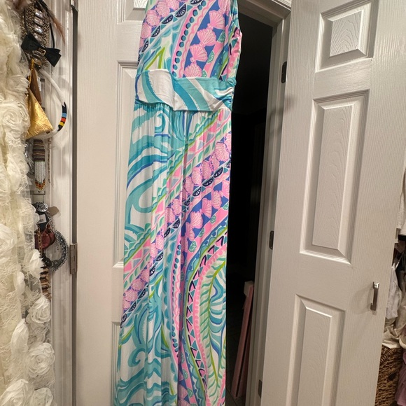 Beautiful long, Lily Pulcher dress gently used - Picture 5 of 5